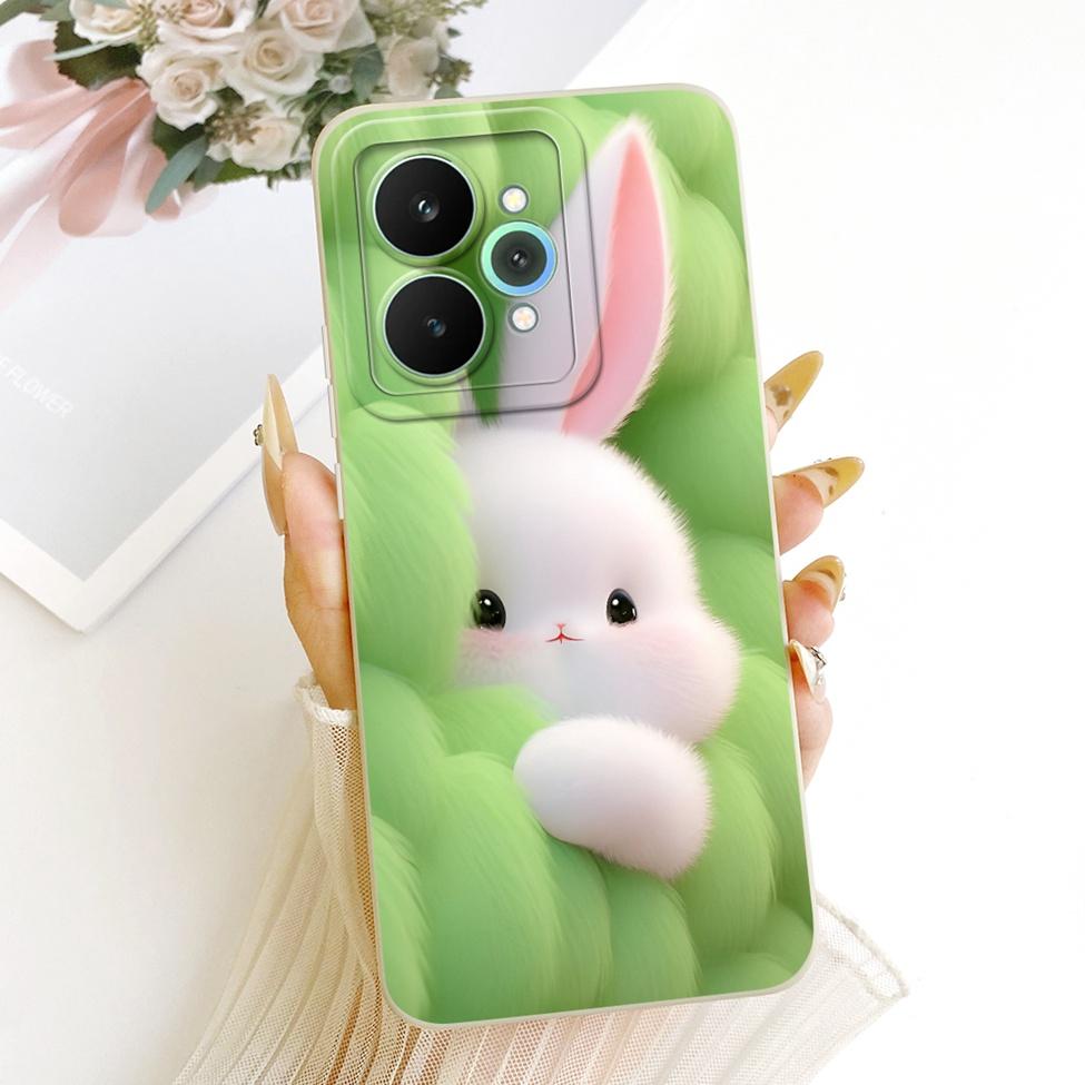 Чехол для Realme 15 Pro Корпус RMX5101 Силиконовый Роскошный Модный Цветы Каваи Милый Расписной Ударопрочный Чехол для Телефона