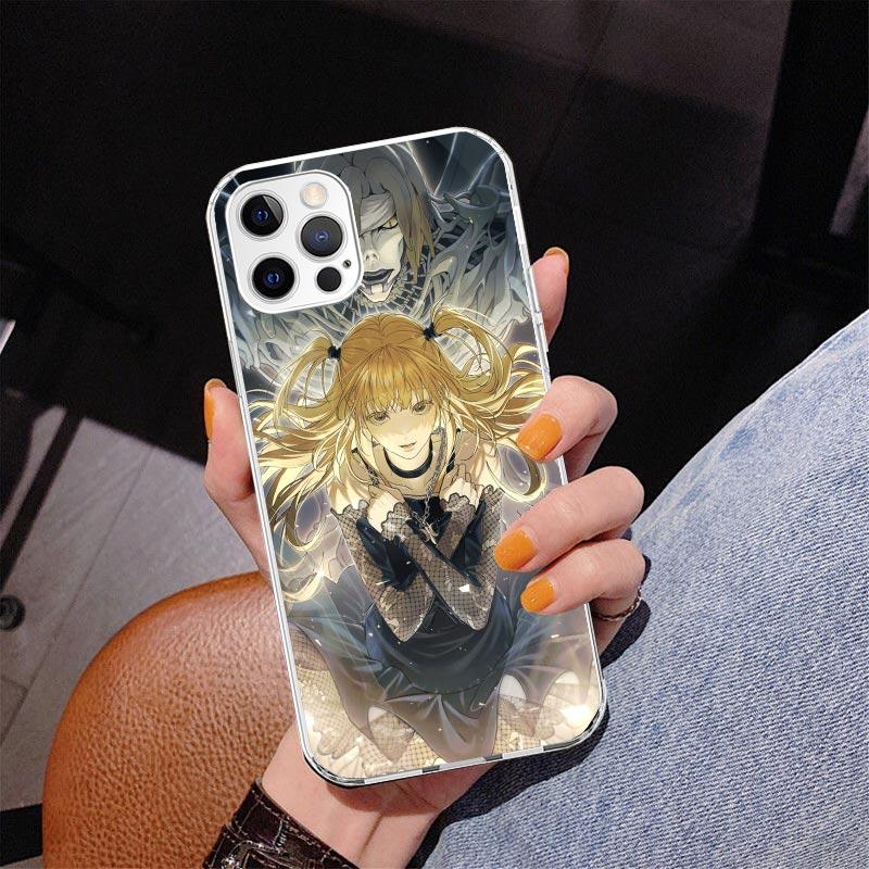 N-Note D-Death MisaMisa Phone Case For iPhone 13 12 Mini 11 Pro Max XS XR X SE 7 8 Plus 5S 5 6S 6 Gift Print Cover Fundas