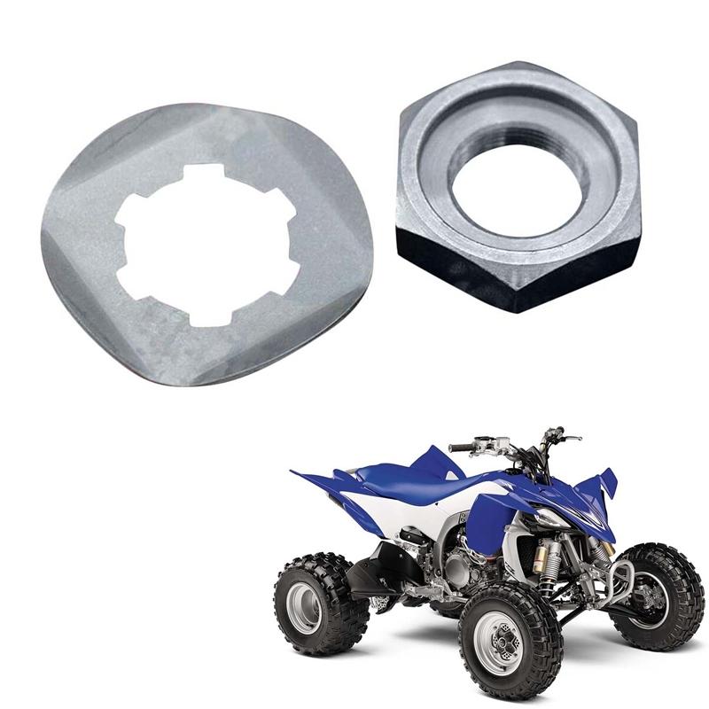 Для Yamaha Banshee YFZ350 YZF600R FZS 600 Передняя звезда Гайка Стопорная шайба 90179-18020-00/90215-21239-00