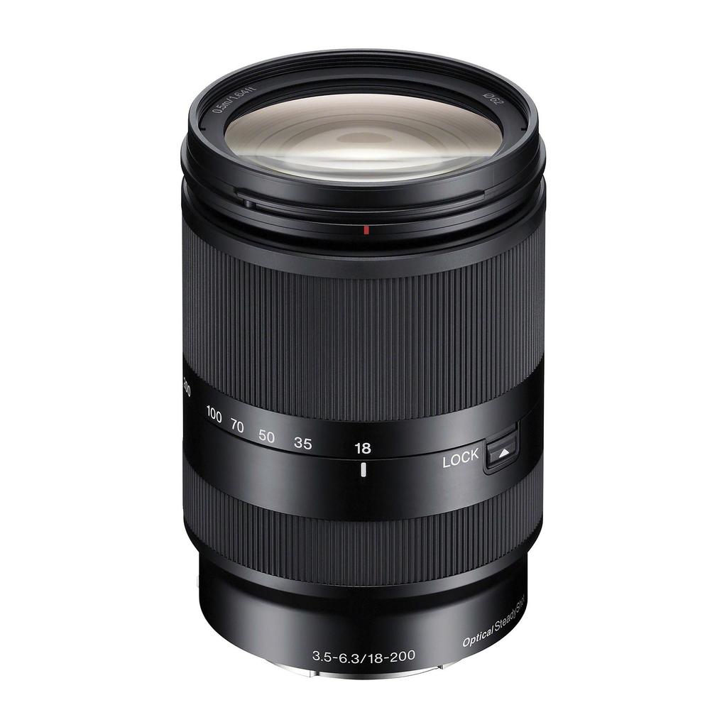 Sony E 18-200mm F/3.5-6.3 OSS Black Lens
