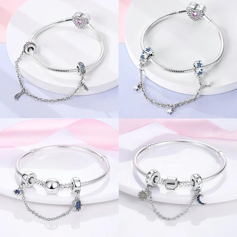 Charms Plata De Ley Evil Blue Eyes Copper Sun Star Elk Dinosaur Flower Charm Of Original Fits Women Anniversary Diy Jewelry