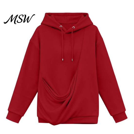 Relaxed Fit Pullover Women Pet Pouch Hoodie, Oversized Hooded Sweatshirt with Kangaroo Pouch, Holder Hoodie Dog Cat Carrying Top for Fall Winter Warm