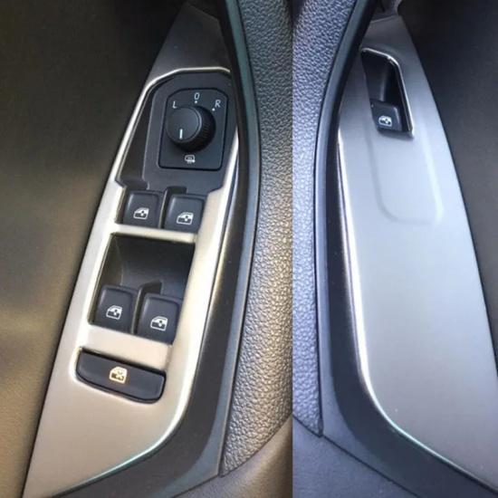 Window Control Panel fit for Skoda Kodiaq 2016 2017 2018 Car Styling Trim Cover Interior Accessories