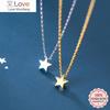 Real 925 Sterling Silver Fashion Romantic Mini 5mm Star Necklace For Women Wedding Valentine 'S Day Fine Jewelry Db297
