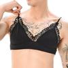 Black Lace Border Bra - NoGenderWear - Mesh | Mesh & Net