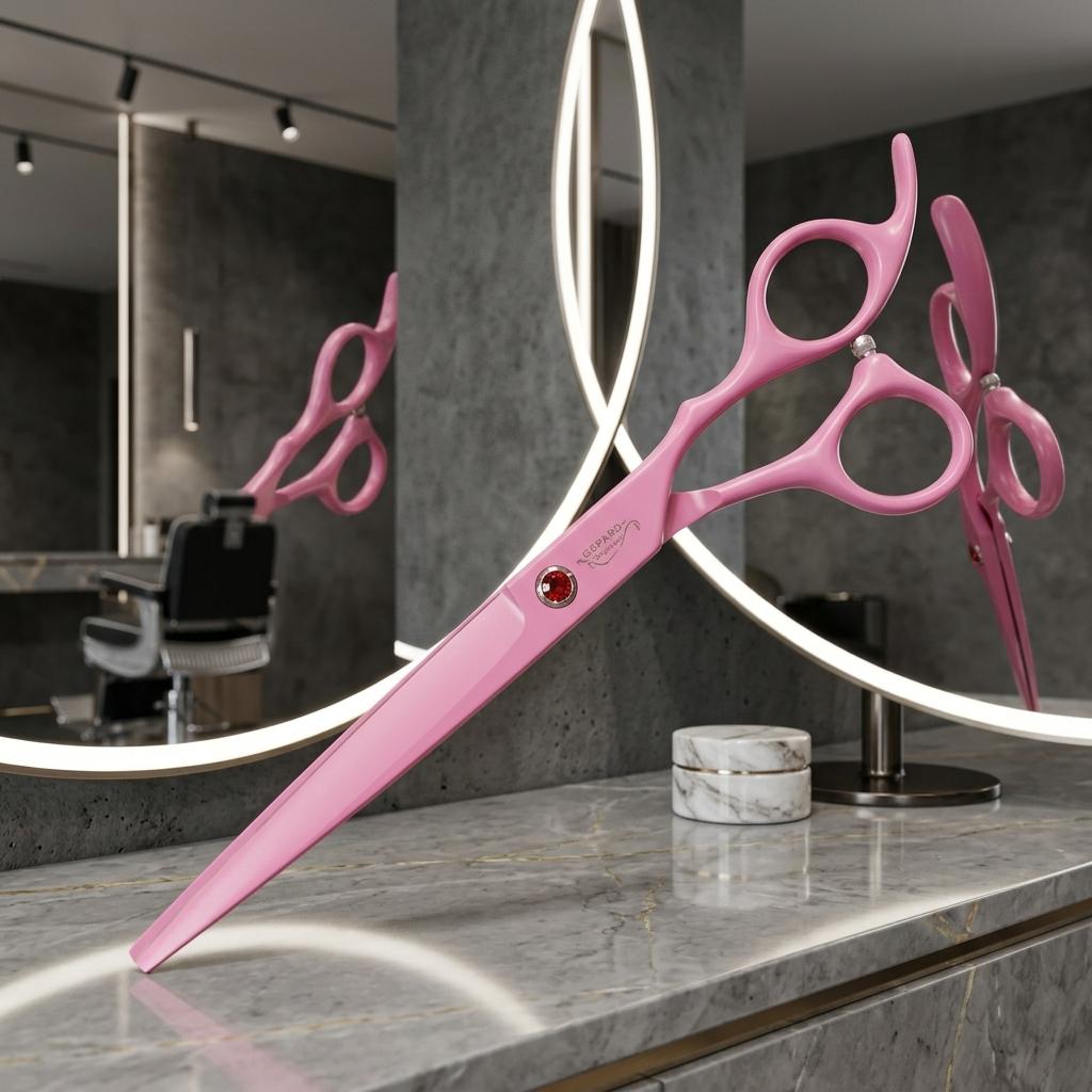 Cheetah Right-Handed Grooming Scissors 7.0 Offset Hairdressing Hair Cutting Scissors for Salon Superior Line