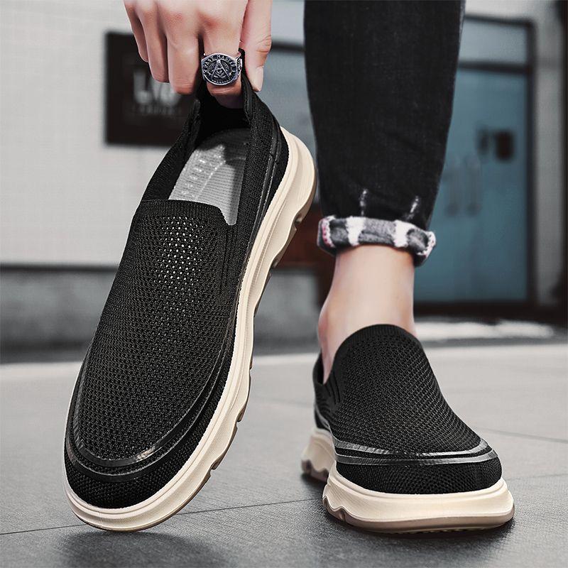 Breathable and Odor Proof Mesh Men's Shoes New Summer Breathable and Odor Proof Sports and Leisure Shoes Men's Thin Shoes, One Foot Mesh Shoes