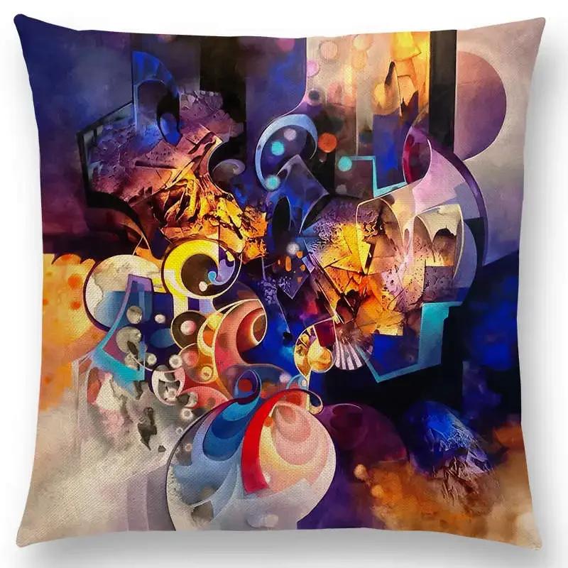 Новая d напечатанная великолепная абстрактная картина скульптура таинственный узор фантастическая наволочка для дивана наволочка для подушки