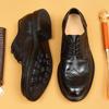 Мужские кожаные туфли Goodyear ручной работы, стираные, британские, винтажные, деловые, повседневные, Brock