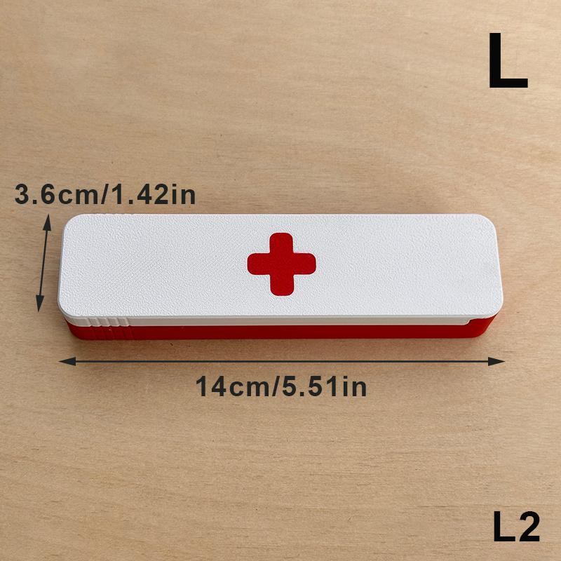 Convenient 7 Day Pill Organizer with Sliding Closure for Medication on the Go