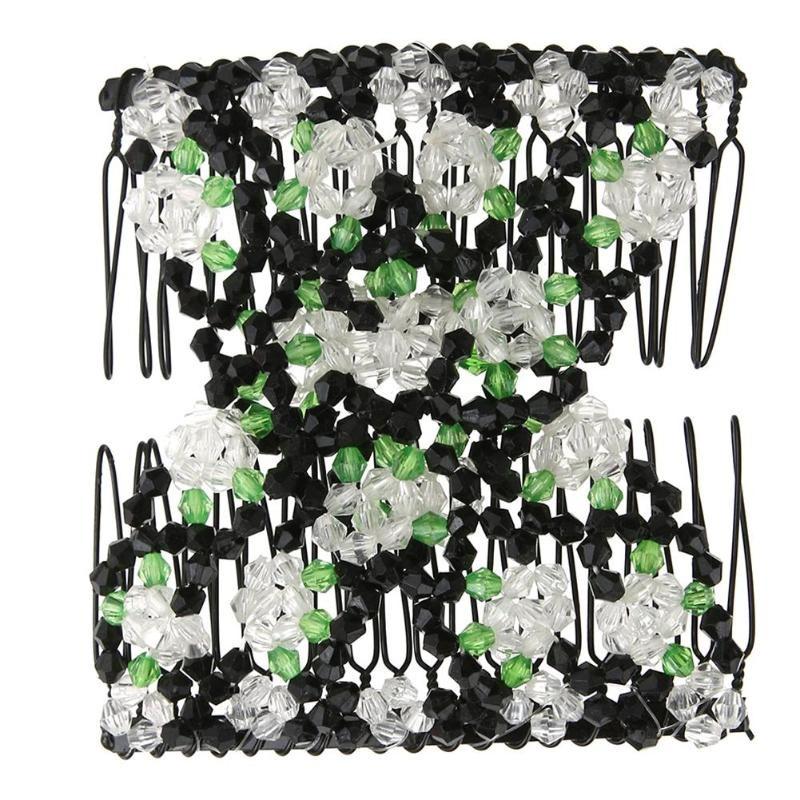 Заколка клипса для волос из бисера