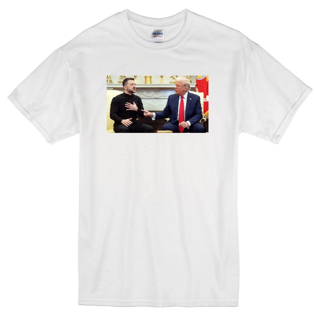 DONALD TRUMP VOLODYMYR OVAL OFFICE WHITE HOUSE MEETING PRESIDENT WHITE T-shirt Tops Tees Unisex