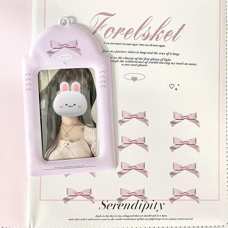 Lovely Kpop Idol Photocard Holder American Style Kawaii Animal Puppy Bunny Card Holder Sbuway Bus School Card Protective Sleeve