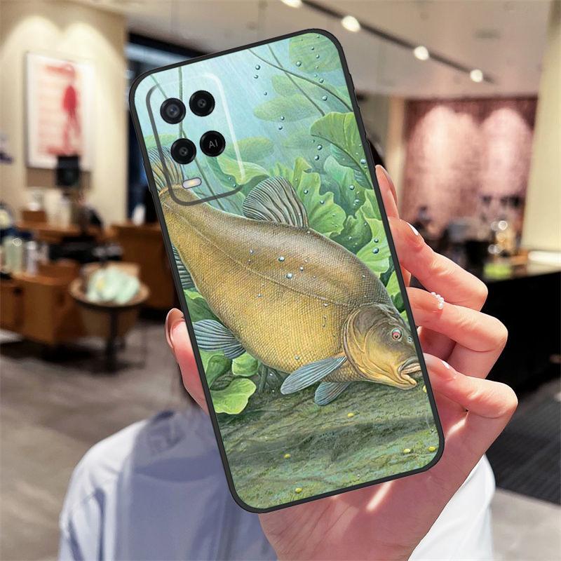 Рыболовный чехол для карпа для Oppo A94 A54 A40 A60 A80 A98 A78 A18 A38 A58 A16 A76 A96 A17 A77 A74 A57S A15 Чехол