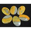 35-40 мм Натуральный Яшма Шмель Овальный Кабошон Свободный Драгоценный Камень Лот 06 шт. C-89