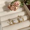 Earrings Tulip Rhinestone Jewelry Pearl Stud Earrings Korean Style Earrings Women Zinc Zinc Alloy Earrings