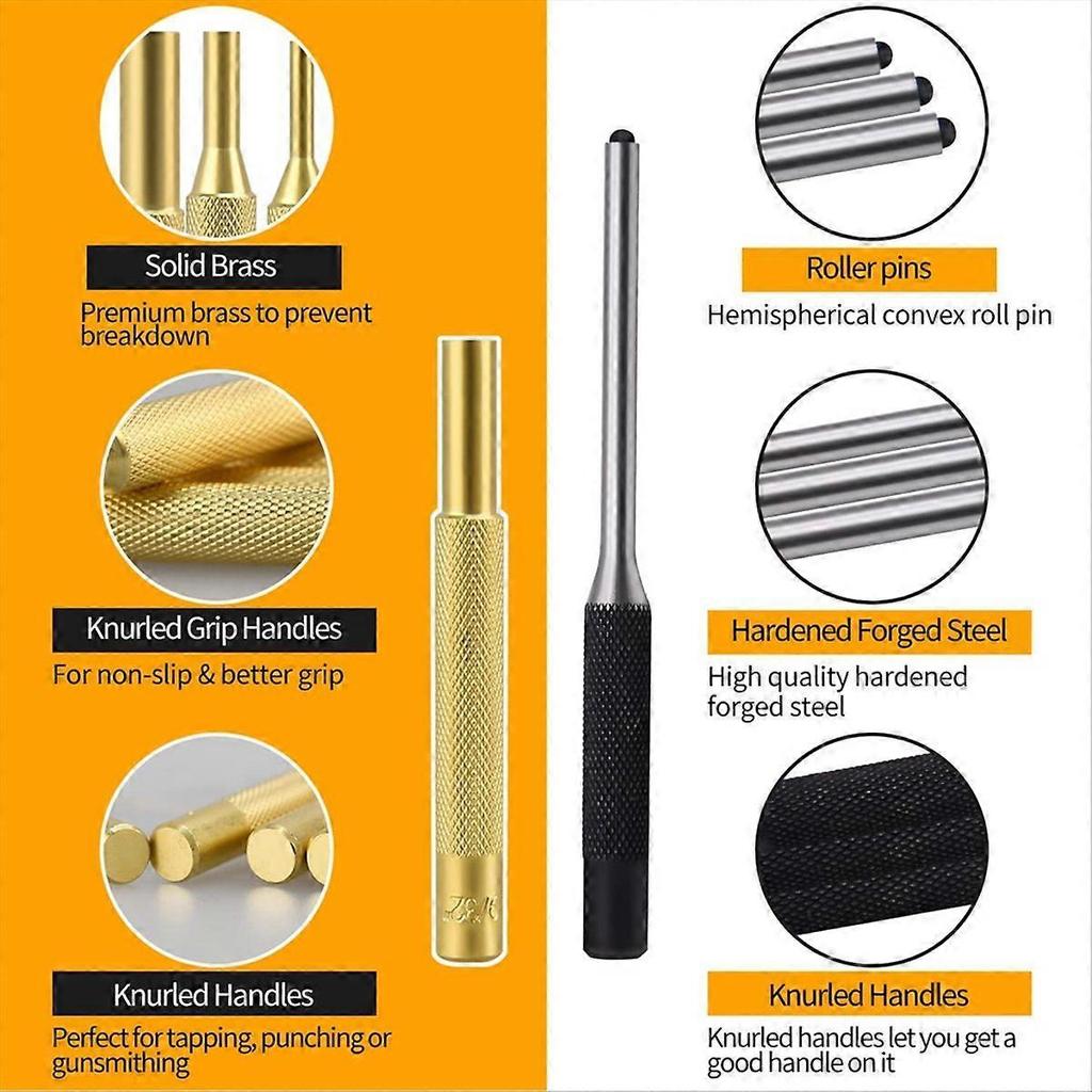 Roll Pin Punch Set, Punch Removing Repair Tools