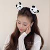 Повязка на голову в китайском стиле с пандой, заколка для волос из зоопарка, плюшевая кукла, обруч для волос, милая мультяшная резинка для волос, для улицы