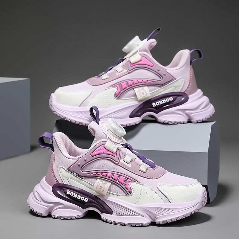 Детская мода Four Seasons Дышащая повседневная обувь для детей Бег Спорт Студенты Девочки Трендовые удобные кроссовки для спортзала