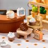 Micro-landscape Cute Dessert Cookie Burger Ice Cream Food Cat Doll House Tabletop Decoration Widget