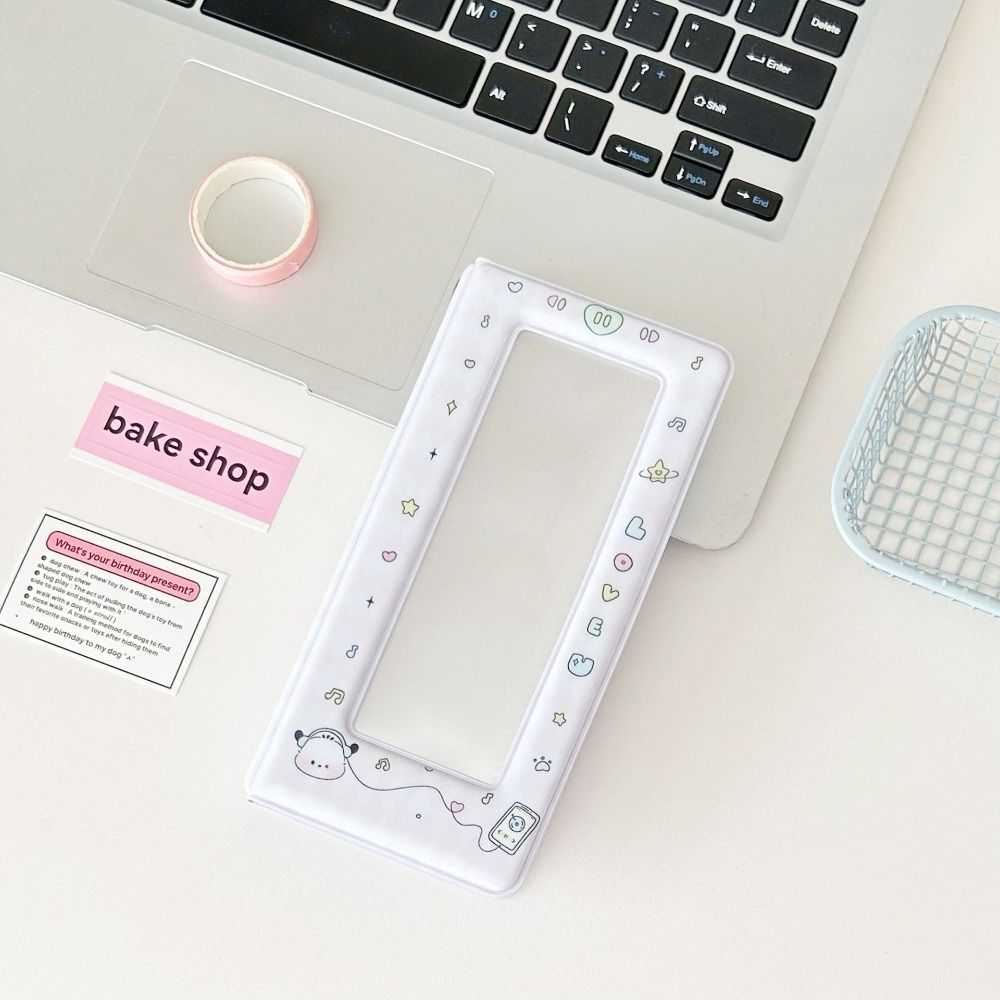 4 Grids Photo Album Storage Book 5 Inch Photocard Album Holder Kawaii Card Pack