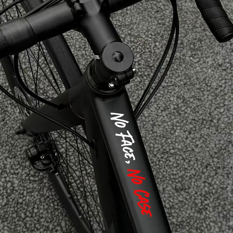 1PC NO FACE NO CASE Motorcycle helmet Stickers Waterproof Bicycle Top Tube Motorbike Fuel Tank Universal Durable Vinyl Decals
