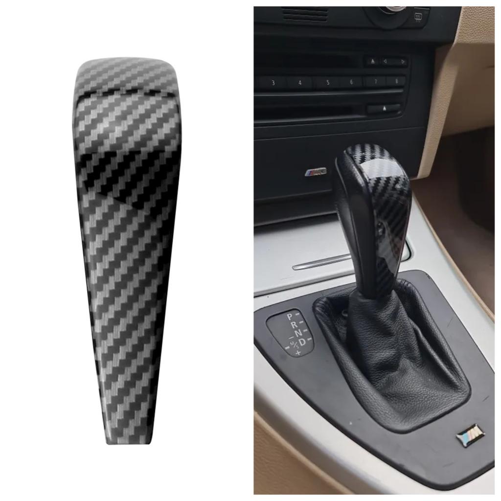 Наклейка на ручку переключения передач из АБС-пластика и углеродного волокна для BMW 3 серии E90 E92 E93 E84 2006-2012, декоративная крышка, аксессуары
