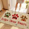 1 шт. анти-усталостные кухонные коврики с рождественским принтом лапы, водонепроницаемые, нескользящие, толстые, мягкие, прочные, удобные, стоячие коврики для кухни