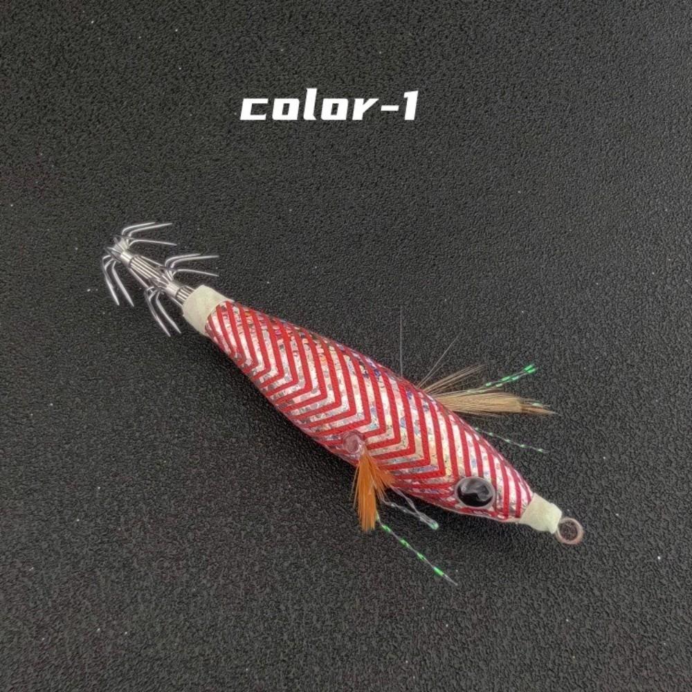 Luminous Coating Egi Jig Bait UV Glow Saltwater Fishing Lure Horizontal Jig Lure Saltwater Use