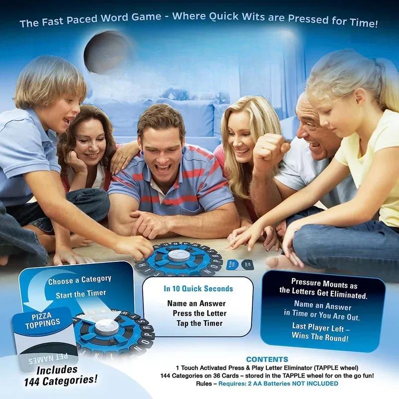 Children's Educational Dining Table Toys Crazy Letter Game Parents Interactive Turntable Toys Family Game