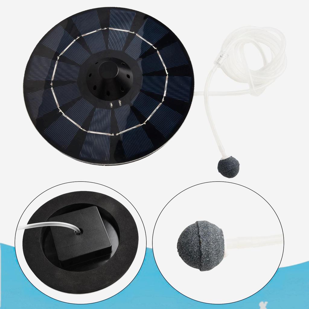 Плавающий аэратор-оксигенатор для садовых прудов и аквариумов, работающий от солнечной энергии, без аккумулятора