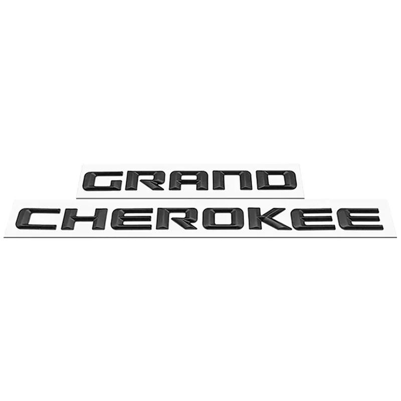 ABS 3D Letters Car Fender Side Emblem Badge Logo Stickers For Jeep Grand Cherokee WK2 WK WJ SRT 2013 2014 2015 2016 Accessories ap1