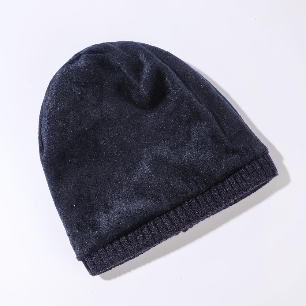 Thickened Knitted Beanies Winter Beanie Hat New Ski Cap Outdoor Riding