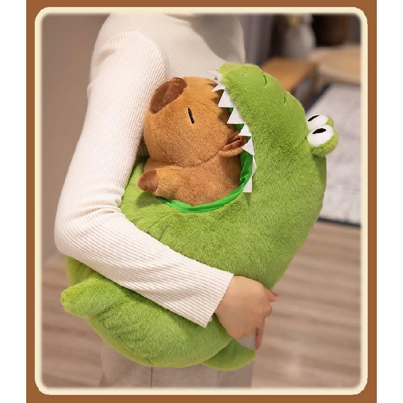 Adorable Capybara Plush Toy Cute Crocodile Design Soft Pp Cotton For Kids