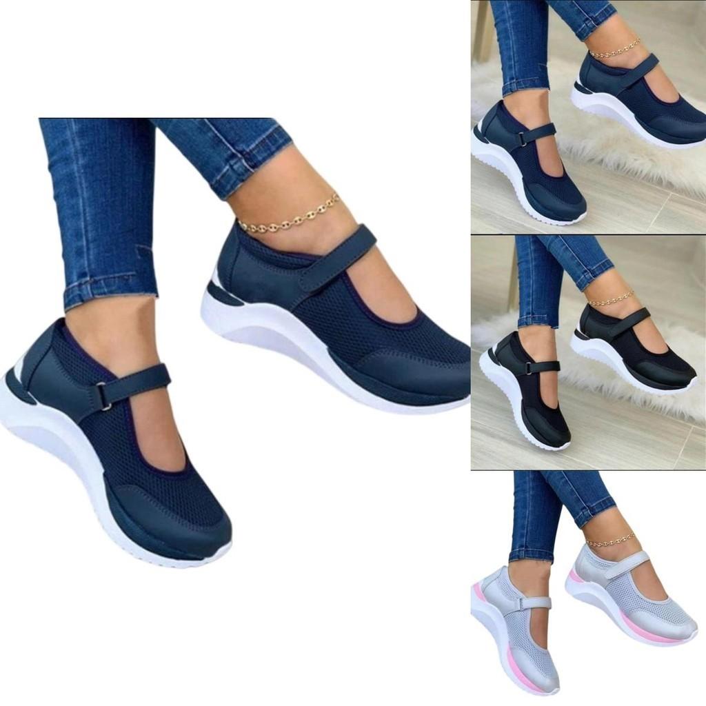 Trendy Hollow Out Women's Shoes With Magic Stickers And Thick Soles