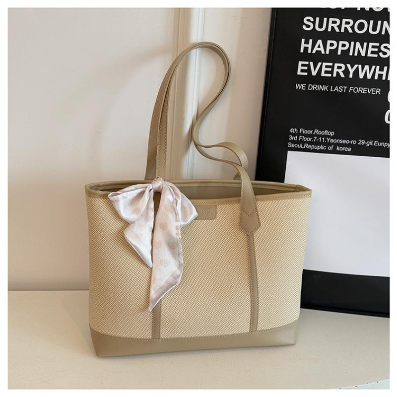 Сумка большой вместимости женская летняя универсальная новая повседневная сумка через плечо популярная сумка-тоут для поездок на работу