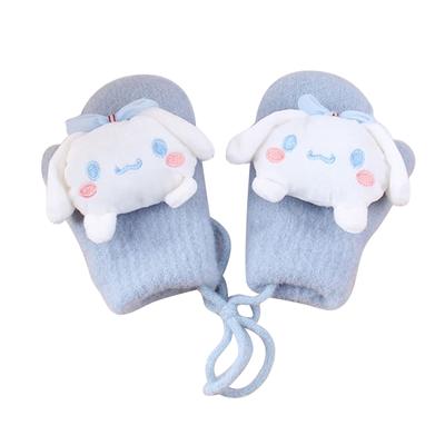 Дети Для Sanrio Холодный Переход Переход Переход [Kingsiely] Перчатки, Детские варежки, Перчатки, Вязаные, Пушистые, Младенцы, Милые, Мальчики, Девочки, Защита,