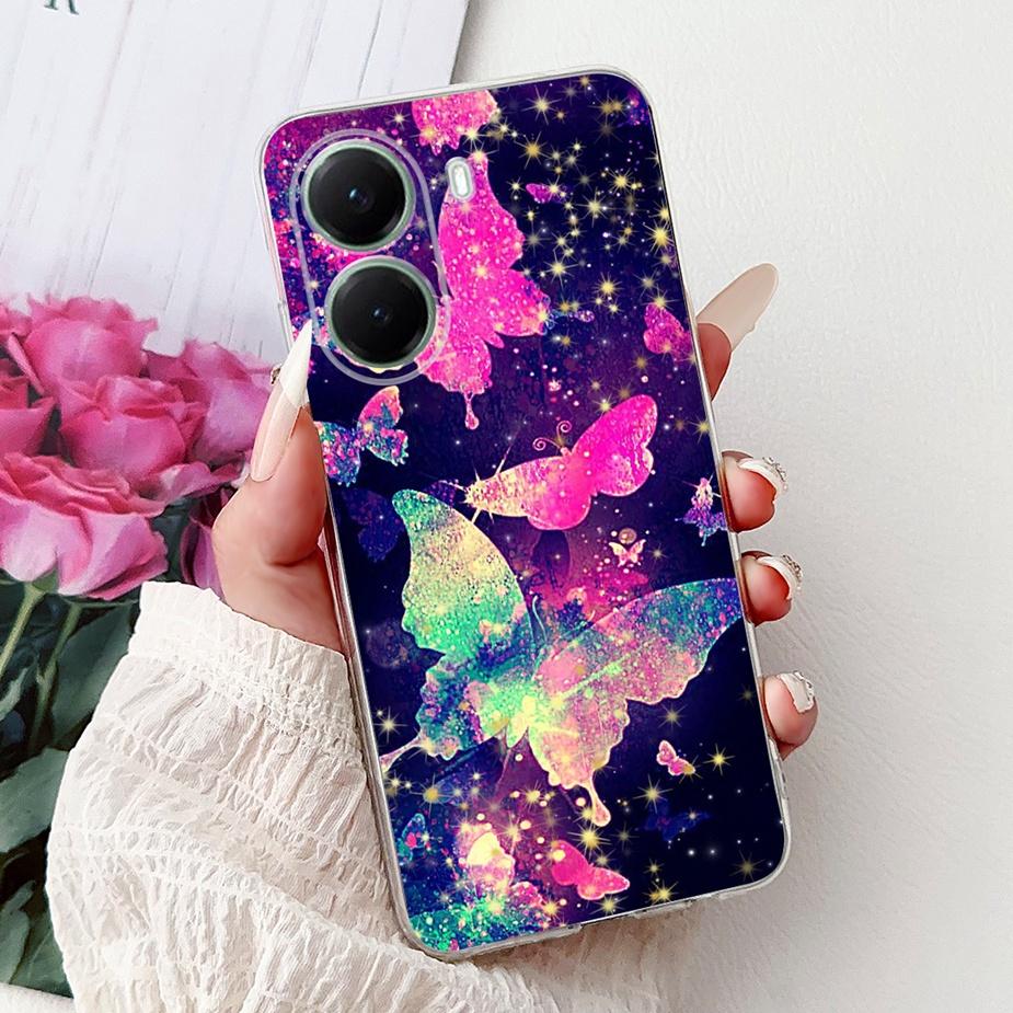 Чехол для Xiaomi Poco X7 Pro 5G Стильный окрашенный чехол Прозрачный силиконовый чехол для телефона Для Xiaomi Poco X7 PocoX7 Pro X7Pro 5G Мягкий чехол