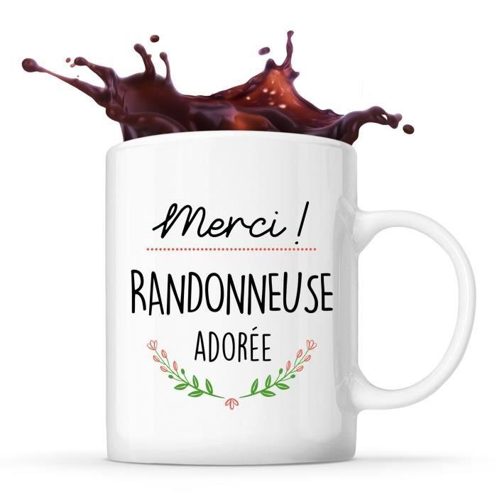 Mug - Merci - Randonneuse Adorée - Céramique - Compatible lave-vaisselle - Design contemporain