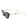 Gucci One-Piece Nose Pads Cat Eye Sunglasses Women sunglasses Black Gold GG1968S-001