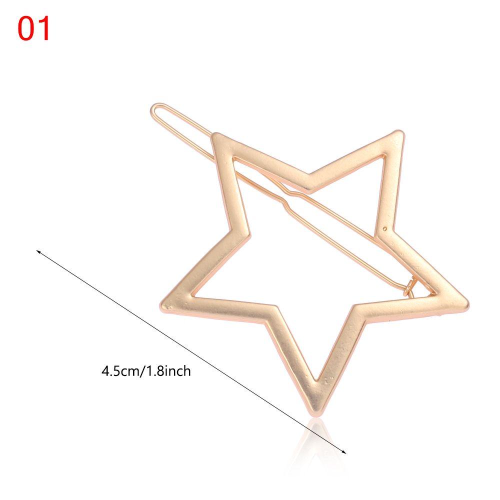 Hair Styling Barrettes Metal Hairclips Star Heart Hair Pins Knot Hair Clip Geometric Hairpins