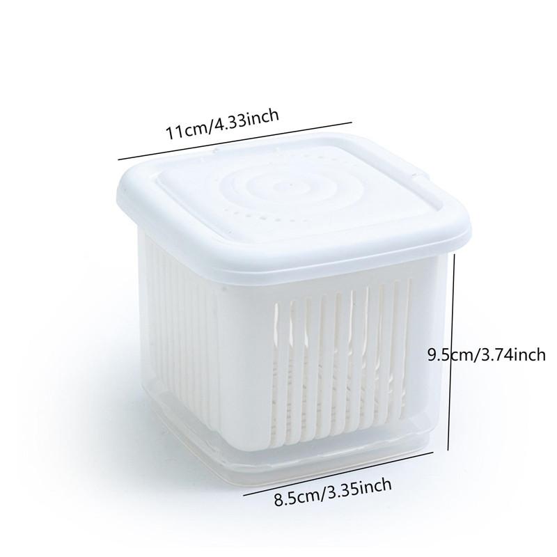 260 мл/660 мл кухонная прозрачная коробка для консервации овощей и фруктов имбиря чеснока лука съемные герметичные коробки для дренажа