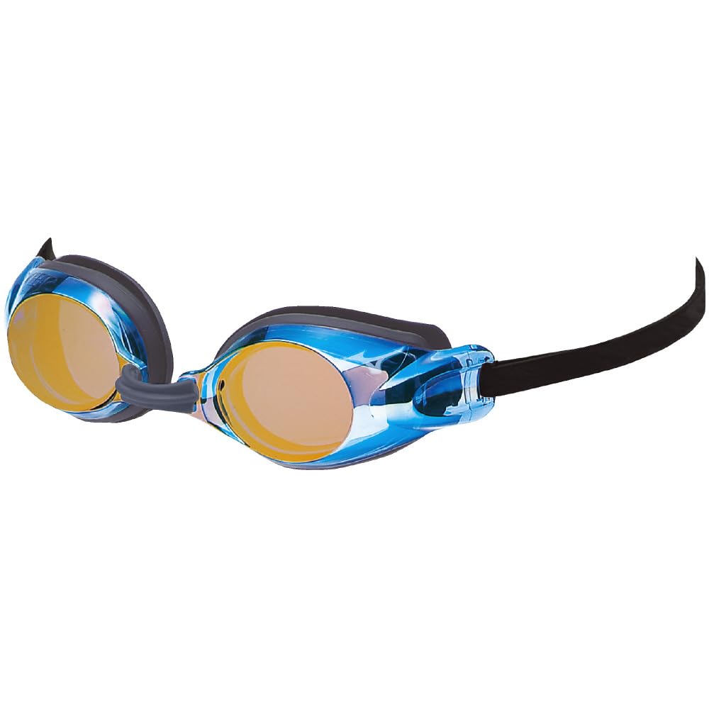 Mizuno N3JFB752 Junior Swimming Goggles with Size Blue with Yellow (Cushion Type) Mirror, 27 Mirror, Tv 17%