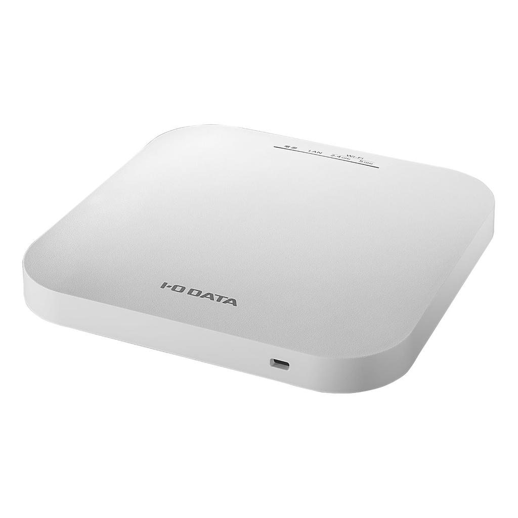 IO Data Corporate Wireless LAN 6 Access Point PoE Compatible Security Function Mesh Function AC Adapter Included Wall Mount Japanese Manufacturer