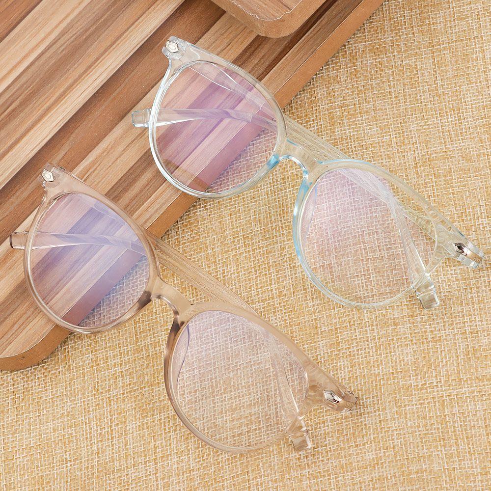 Women Men Anti Blue Rays Black Frame Transparent Lenses Glasses  Portable Optical Glasses Computer Glasses Fashion Eyeglasses