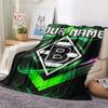 1PC Custom Name Vfl Gladbach Patterned Flannel Blanket Suitable For All Seasons for Home Decor Warmth and Comfort Gifts Holiday Present
