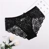 Embroidered Lace Panties Transparent Sexy Low Waist Underwear Ladies Girls Soft Breathable Briefs