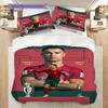Vibrant Football Glory Bedding (1 * duvet cover + 2 * pillowcase, without core) 2D Flat Christmas birthday gift Duvet cover and pillowcase Bedding set
