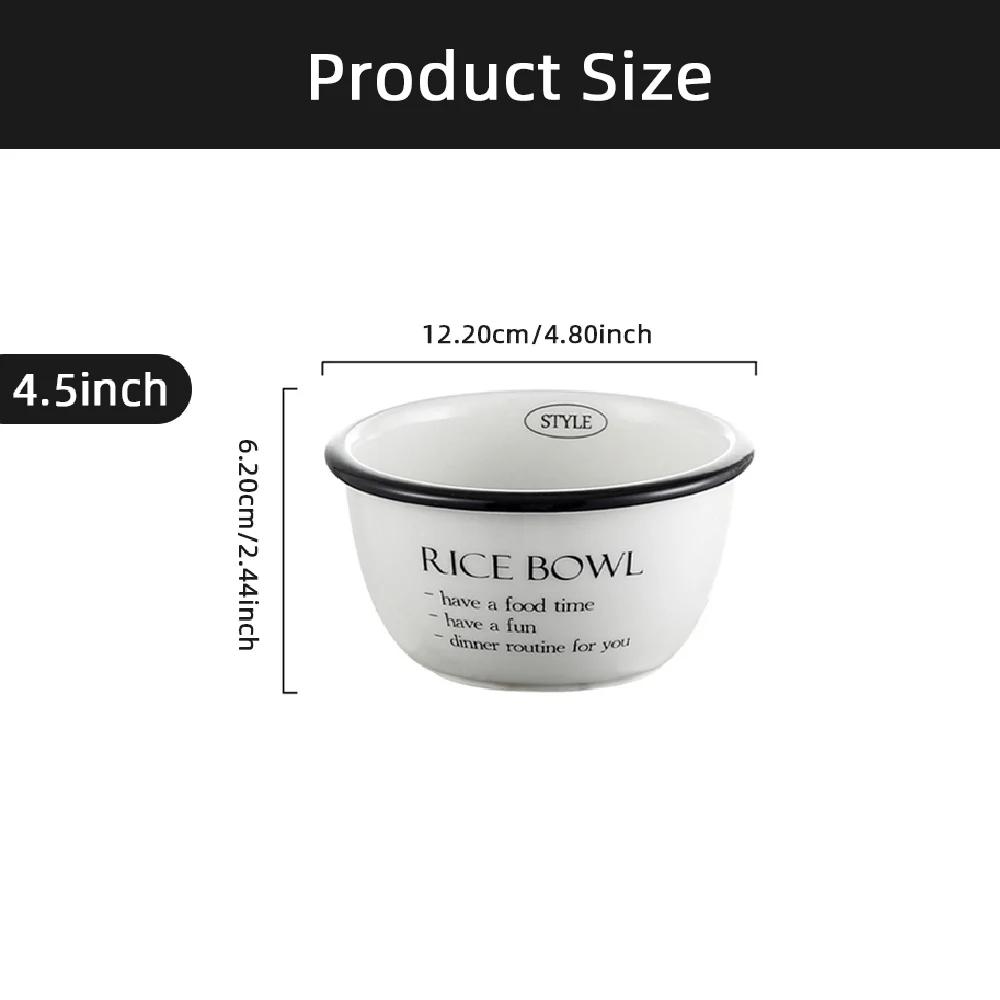 Ceramic Rice Bowl Japanese Simplicity Dinner Restaurant Home Tableware Eating Dishes Soup Bowl Set Dinnerware Salad Bowl