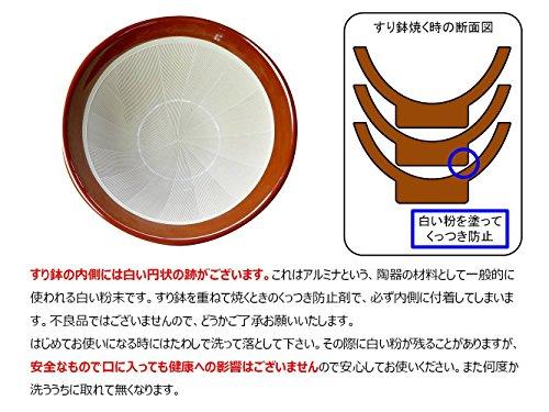 Керамика Motoshige, Набор ступки и пестика Iwami Ware, Размер 8 (Диаметр 25 см, с пестиком), Силиконовая основа для защиты столов от царапин, стиль Орибе, Не